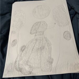 Deluxe Dog Sketch Art